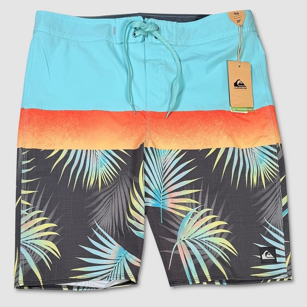 Quiksilver Surfsilk Panel Board Shorts - NWT Mens Size 40 Multicolor - #49576-K5